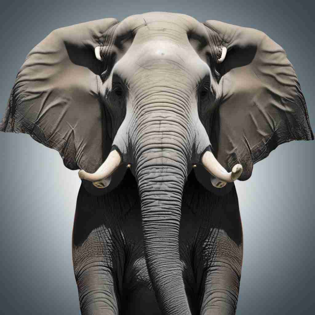 Elephant with glasses 4